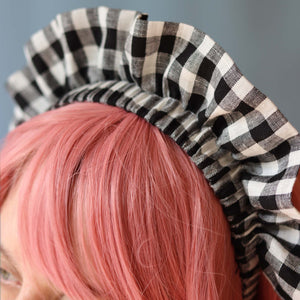 Gingham Frill Headband